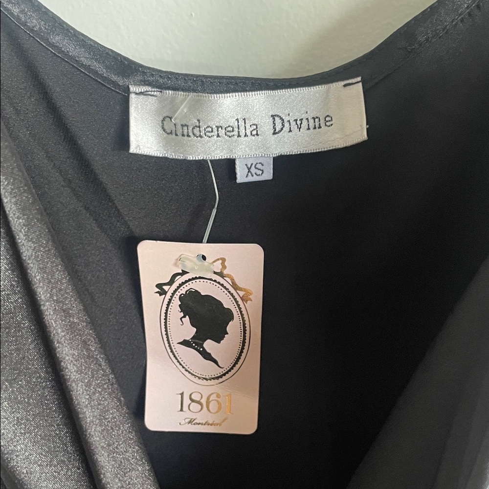 1862 Elyse Cowl Neck Midi Dress Black - Picture 2 of 3